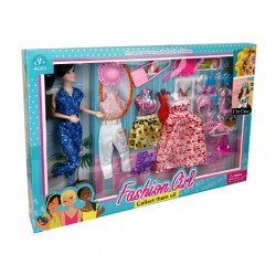 Muñeca con Ropa y Accesorios