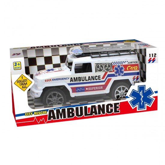 Ambulancia y Bombero