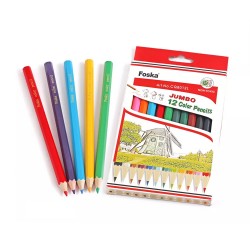 Lapices de colores Jumbo x12 FOSKA