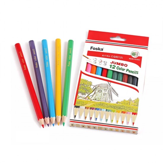Lapices de colores Jumbo x12 FOSKA
