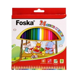 Lapices de colores Borrables x24 FOSKA