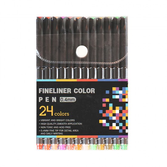 Marcadores Fineliner x24 FOSKA