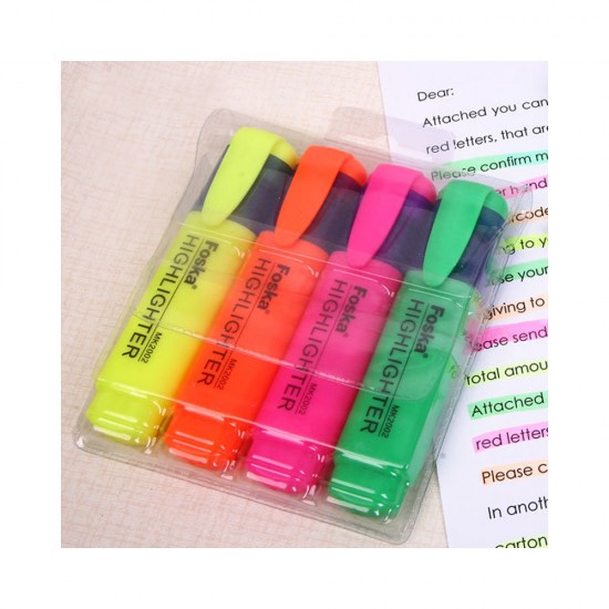 Set de resaltadores x4 FOSKA