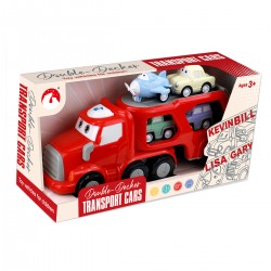 Camion Rojo porta autos