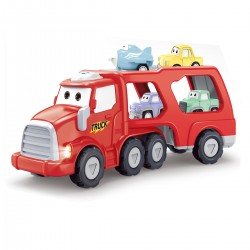 Camion Rojo porta autos