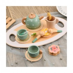 Juego de Té de Madera