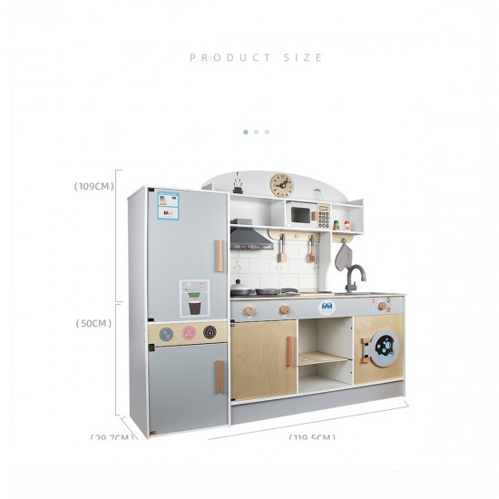 Cocina madera beige