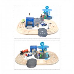 Estación de Policía en Madera Estación de Policía en Madera