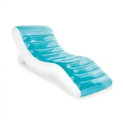 Colchoneta reclinable celeste INTEX