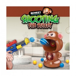 Lanza Pelotas Mono Juguete