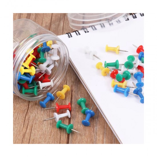 Alfileres de Colores p/corcho 25mm 60 piezas