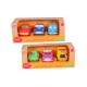 Set de 3 vehículos animados de juguete para niños