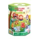 Plastilina x6 con moldes de animales
