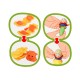 Plastilina x6 con moldes de animales