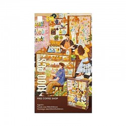 Puzzle tiemda de café 1000 piezas