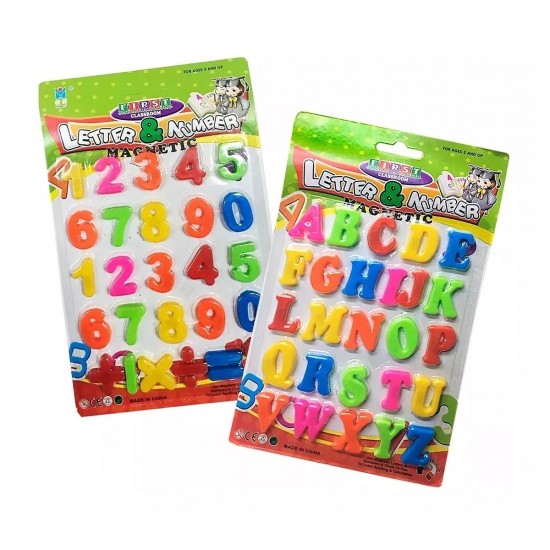 Letras y números magnéticos