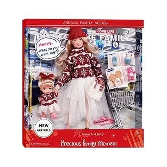 Muñeca con niña Navidad