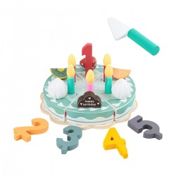 Torta de cumpleaños celeste