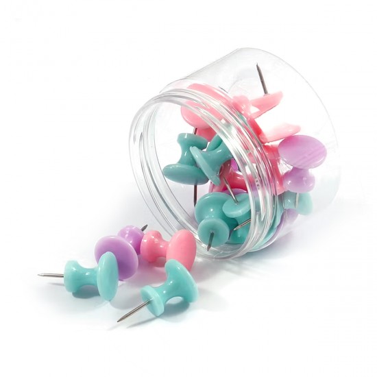 Alfileres FOSKA P/Corcho Colores 20 unidades