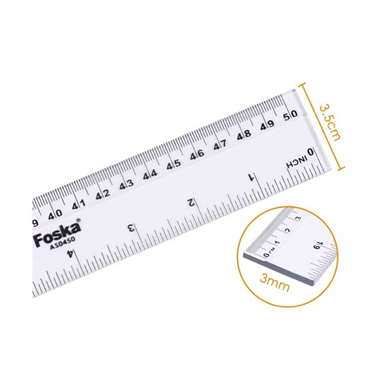 Regla 50cm Plástica FOSKA