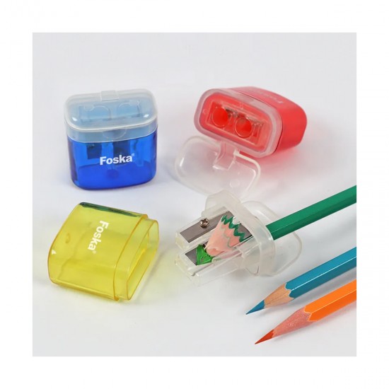 Sacapuntas FOSKA Plástico Doble c/deposito