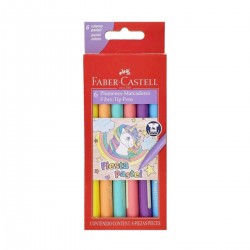 Marcadores FABER Fiesta Pastel x 6