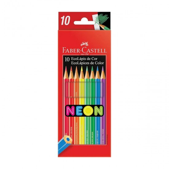 Lápices de colores x12 FABER Neón