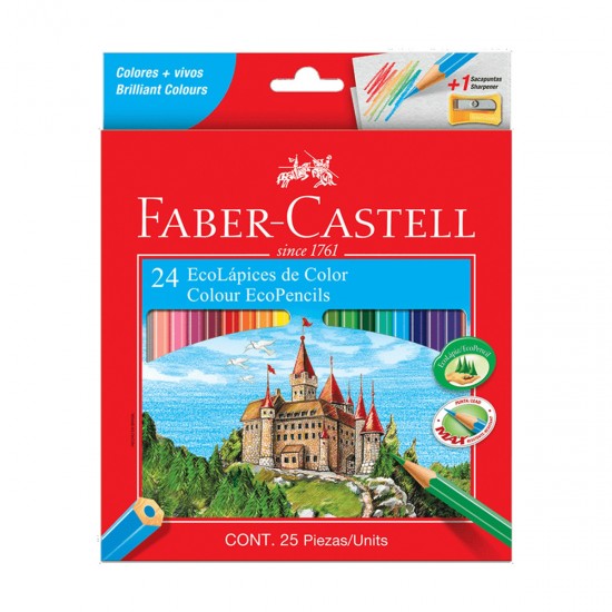 Lápices de color FABER CASTELL x 24