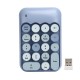 Teclado numérico inalámbrico color pastel azul