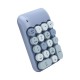 Teclado numérico inalámbrico color pastel azul