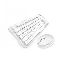 Combo teclado + mouse inalámbrico Blanco