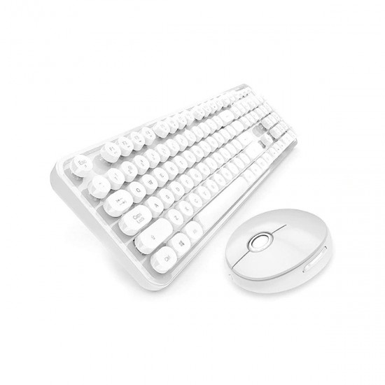Combo teclado + mouse inalámbrico Blanco