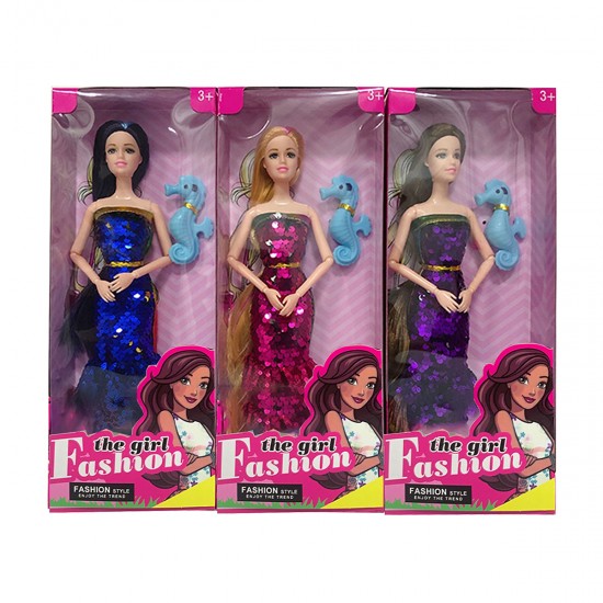 Muñeca con Vestido Lentejuelas