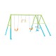 Hamaca jardin doble con balancin y trapecio