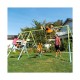 Hamaca jardin doble con balancin y trapecio