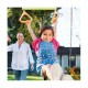 Hamaca jardin doble con balancin y trapecio