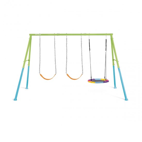 Juego de jardin 2 hamacas y nido Intex