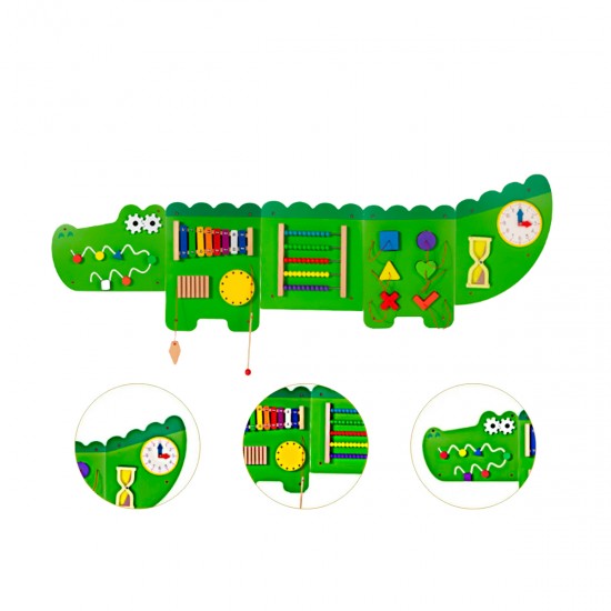 Panel de actividades Cocodrilo 105cm