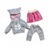Ropa muñeca Gatito Gris