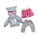 Ropa muñeca Gatito Gris