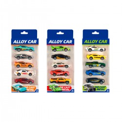 Set 5 autitos de metal