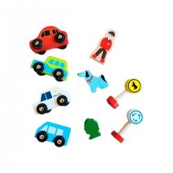 Juego autos y señales de Trafico