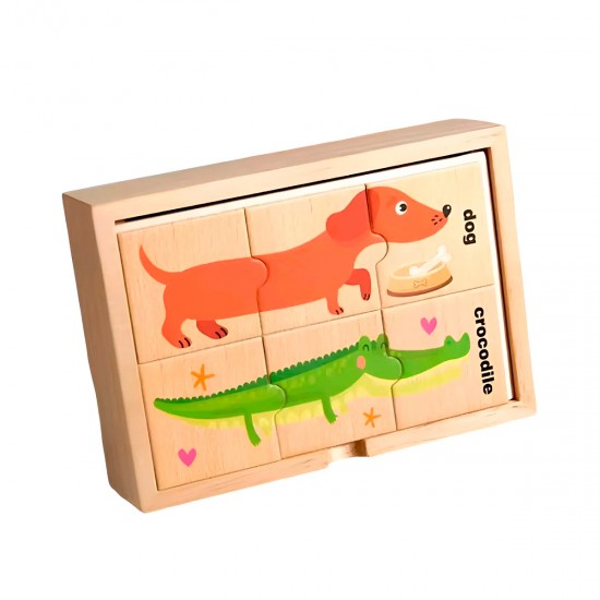 Puzzle en caja de madera