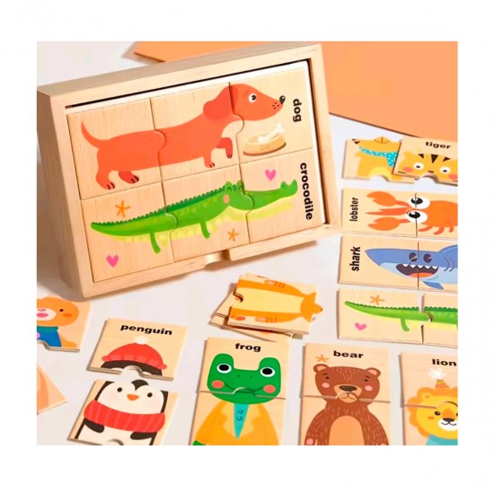Puzzle en caja de madera