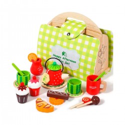 Juego de te de madera