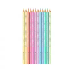 Lapices de colores FABER Sparkle Pastel x 12