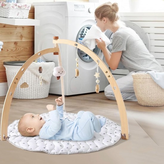 Gimnasio de madera para bebés