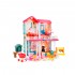 Casa de Muñecas con Accesorios y 4 Muñecas