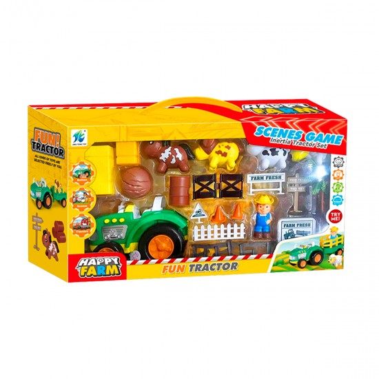 Tractor con animales