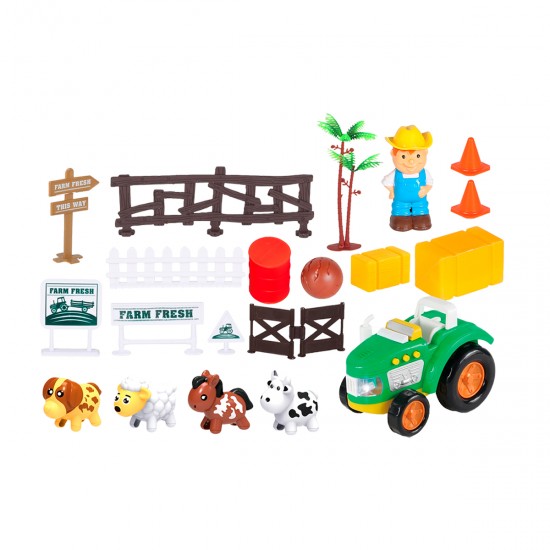 Tractor con animales